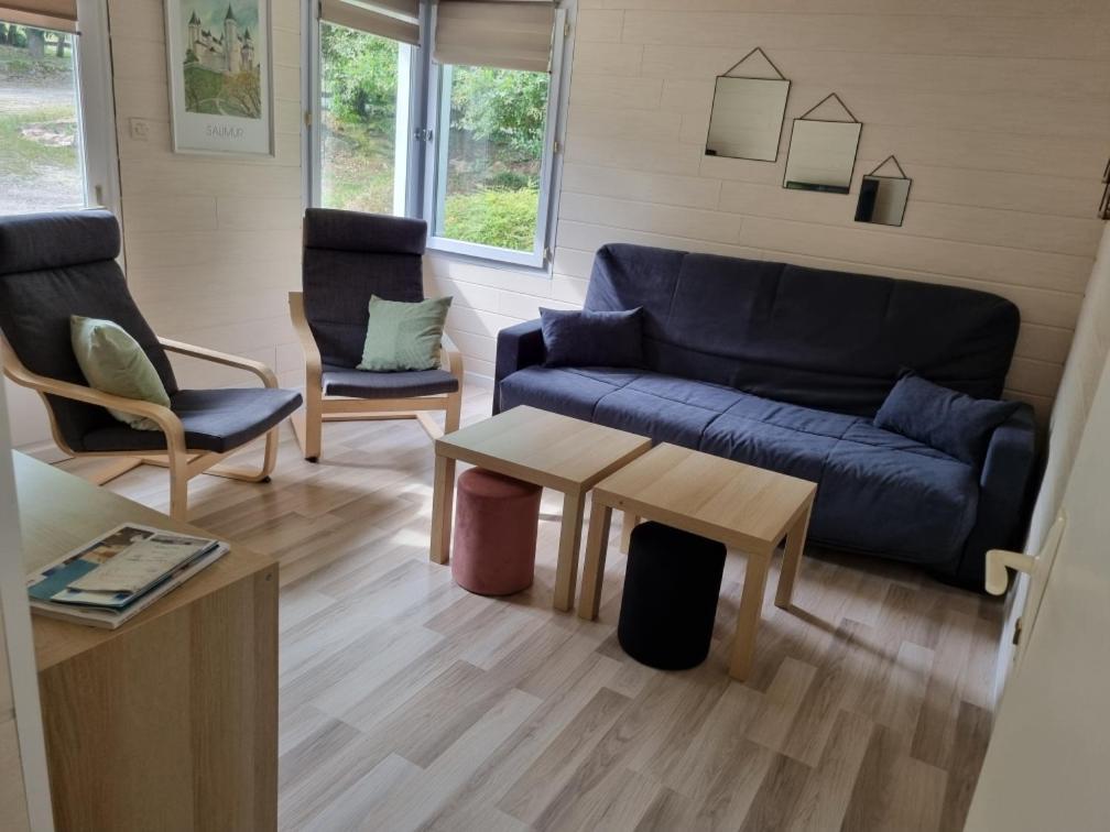 Les Chalets De Saumur, Piscine & Parc Boise, 100M Du Cadrenoir Luaran gambar